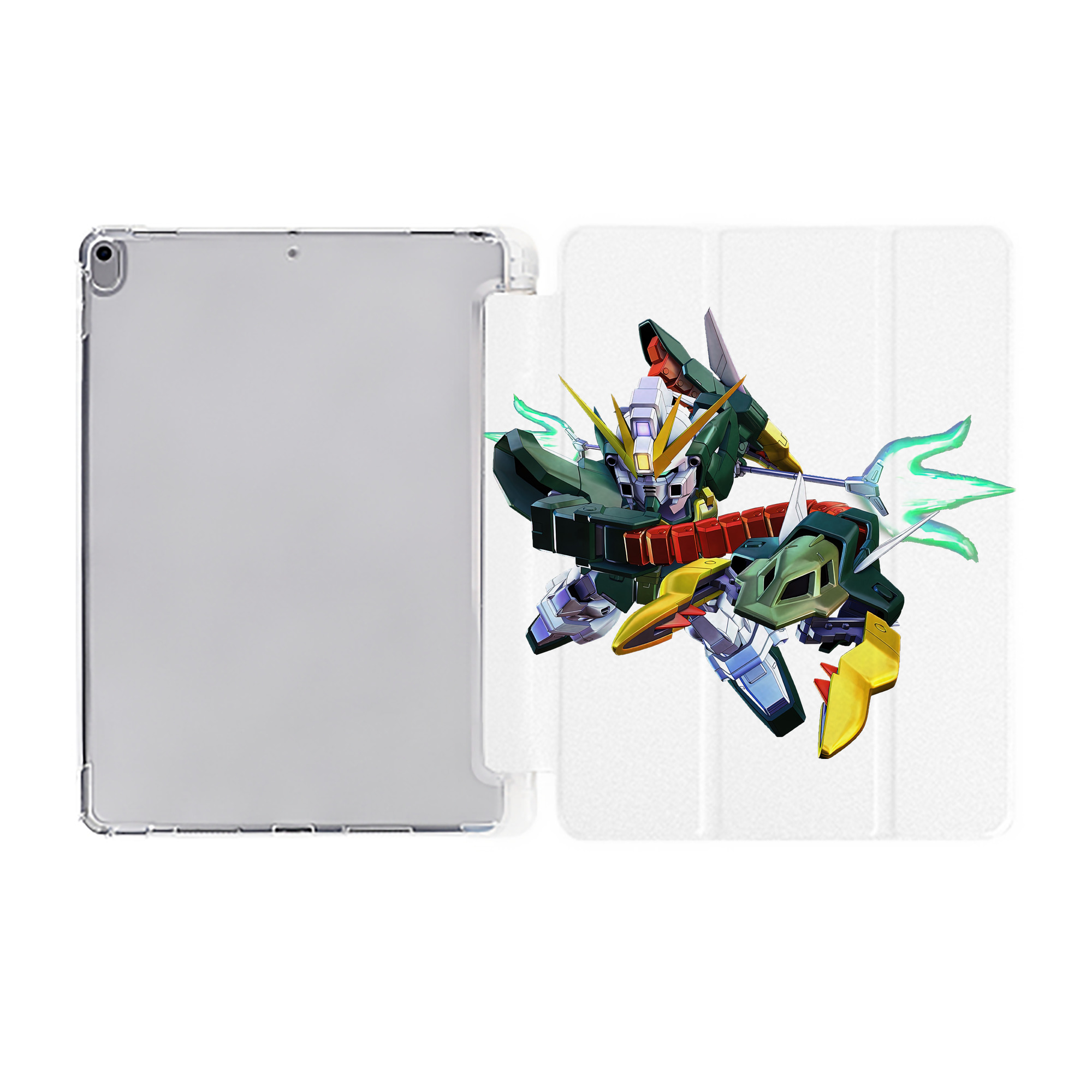 （画像用） 機動戦士ガンダム Mobile Suit Gundam IPad ケース ペン収納付き 三つ折りスタンド PUレザー×シリコン 対応機種9.5/10.5/10.9インチ